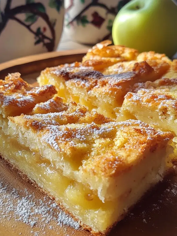 Wyśmienita szarlotka z chrupkim spodem i jabłkowym musem.