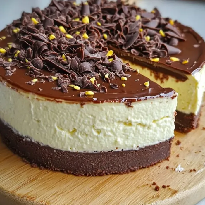 Chłodny sernik z czekoladą