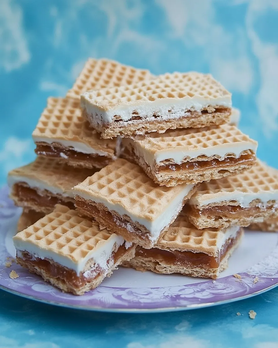 Wafle z kajmakiem.
