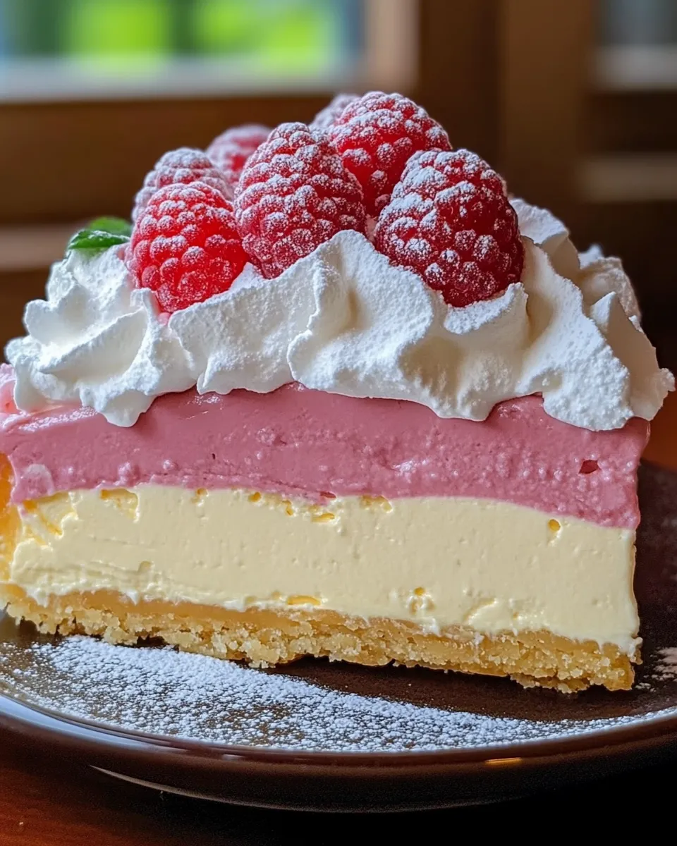 Latwy malinowy tort lodowy.
