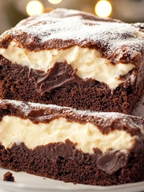 Smaczne Brownie z Kremem Serowym.