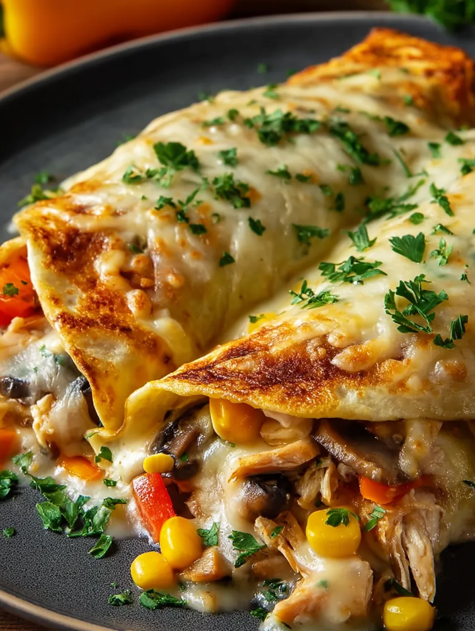 Pyszne Zapiekane Naleśniki Gyros z Serem.