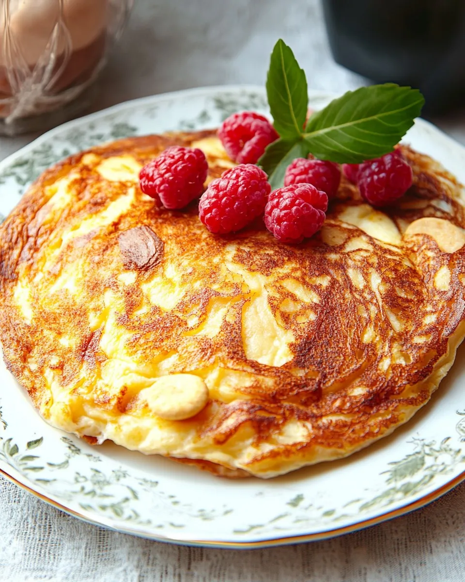 Pyszne Omlet twarogowy z jabłkami