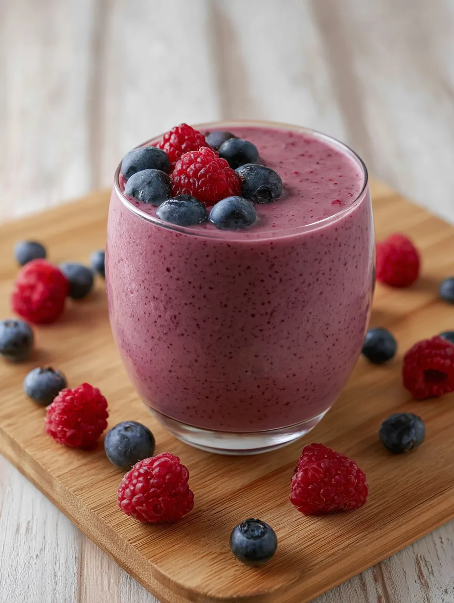 Smoothie z owoców leśnych bogate.