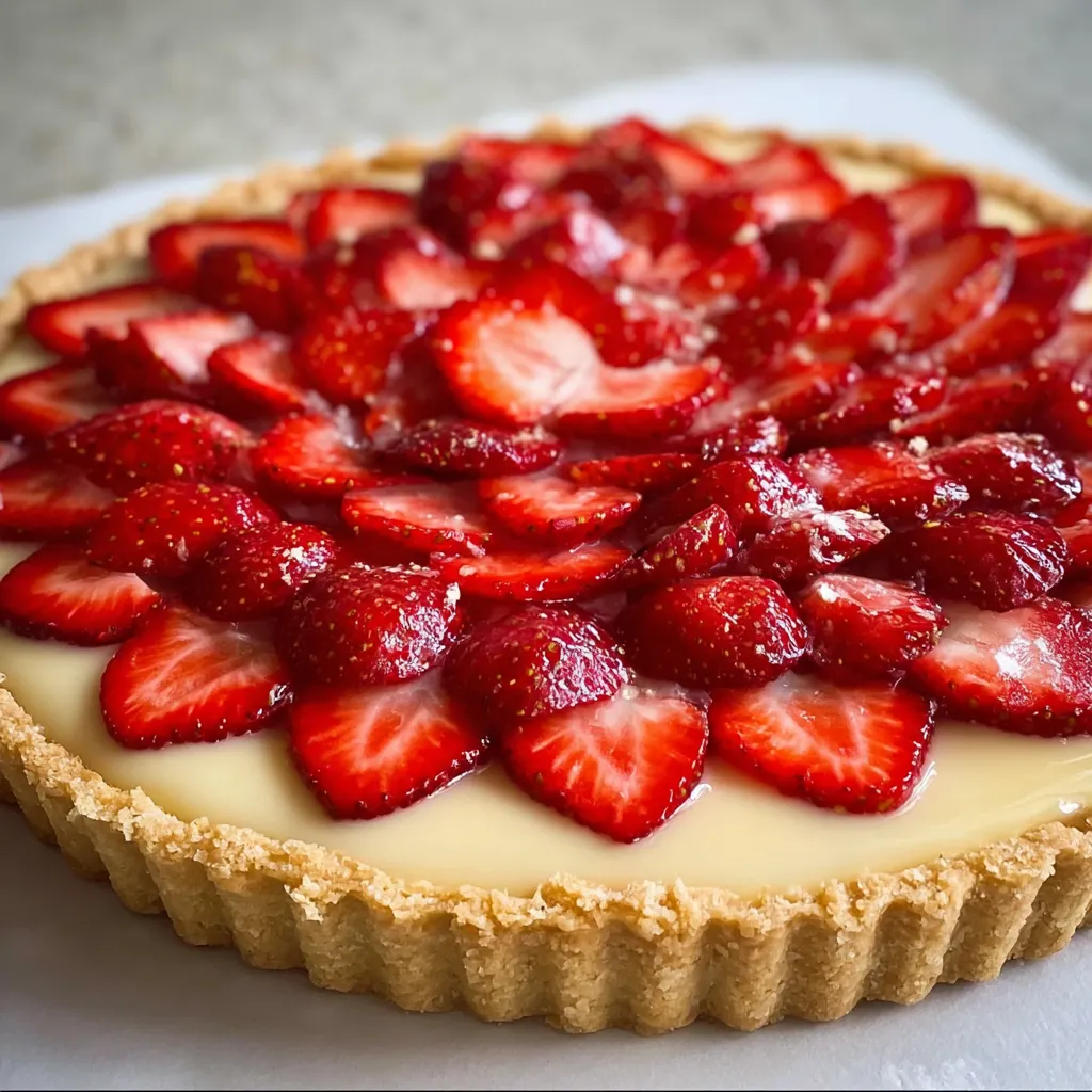 Tarta z truskawkami.