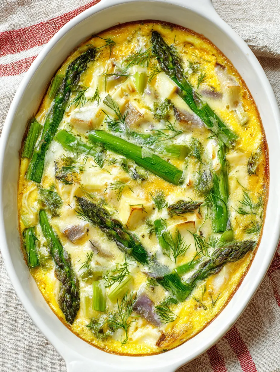 Smaczne Zapiekany Omlet Ze Szparagami.
