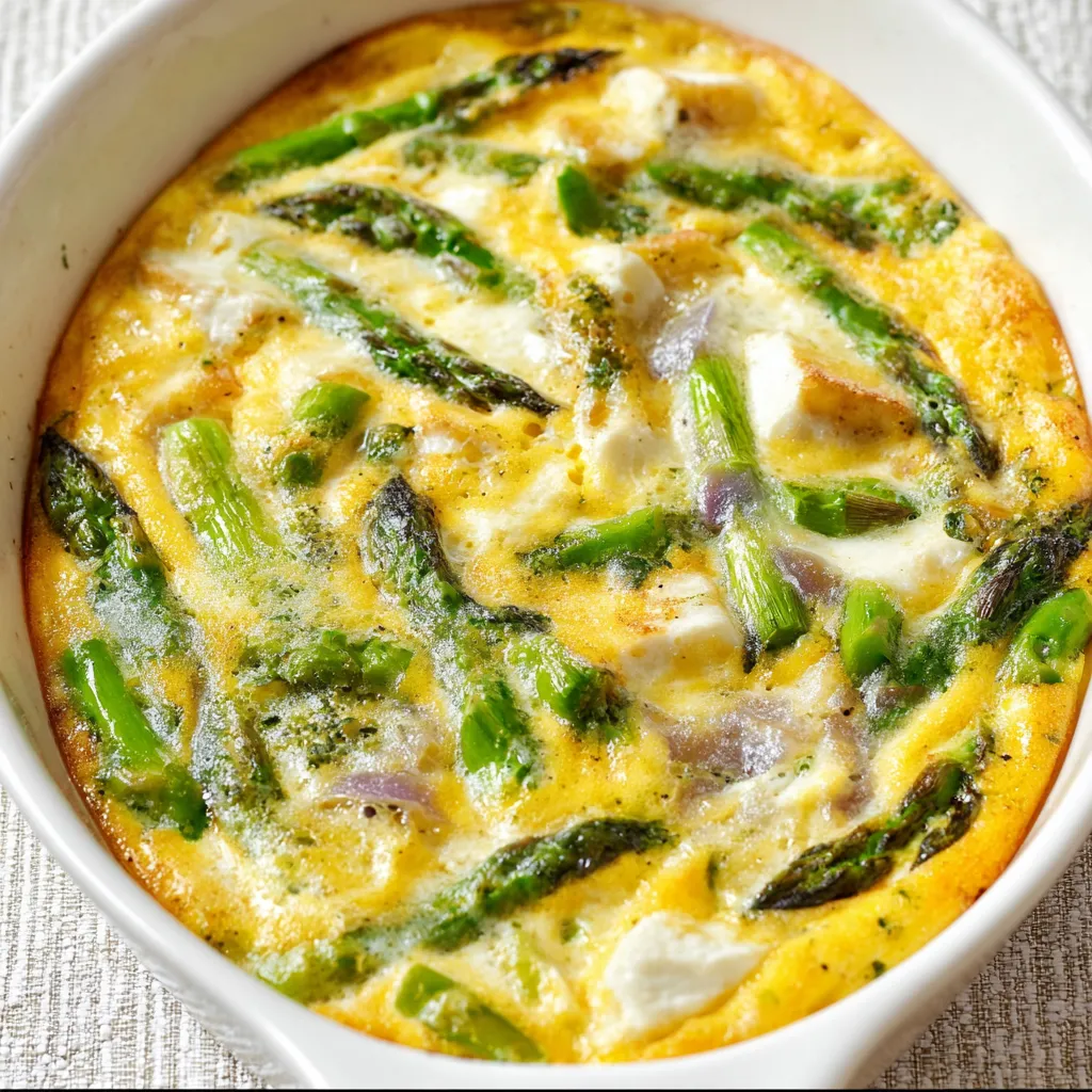 Zapiekany Omlet Ze Szparagami.