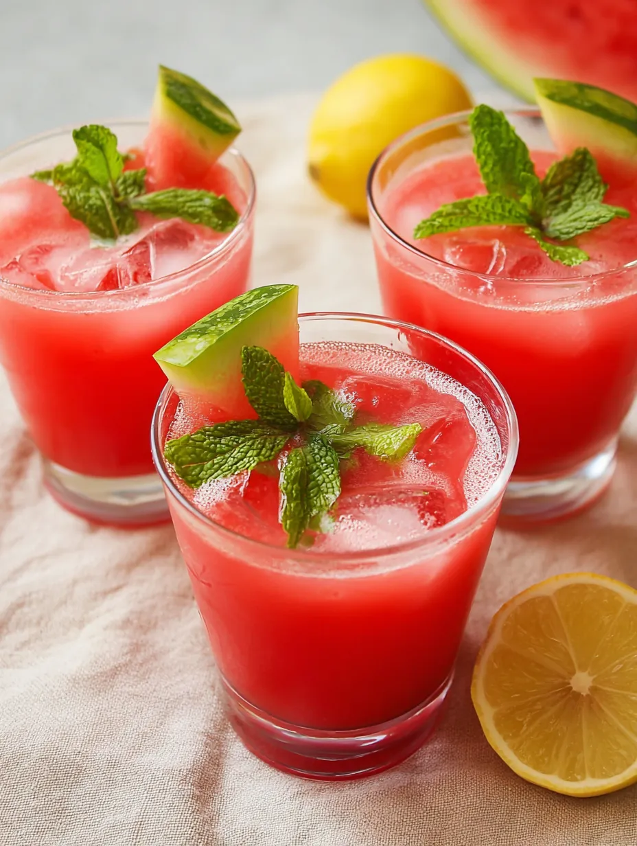 Pyszne Lemoniada arbuzowa.