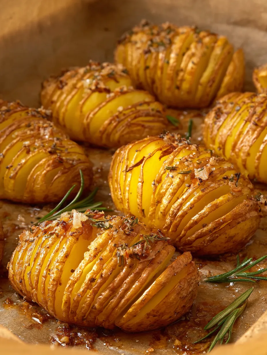Latwy Ziemniaki Hasselback.