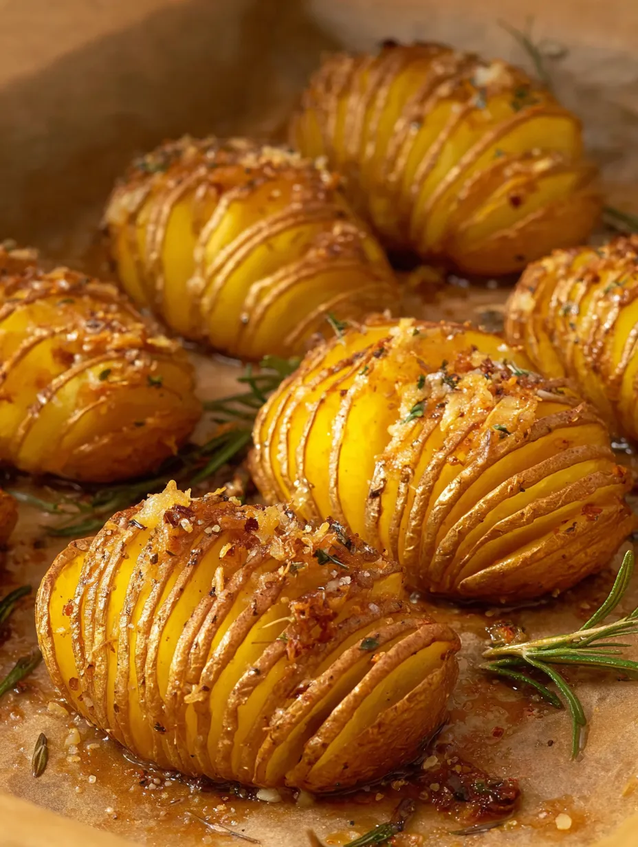 Pyszny Ziemniaki Hasselback.