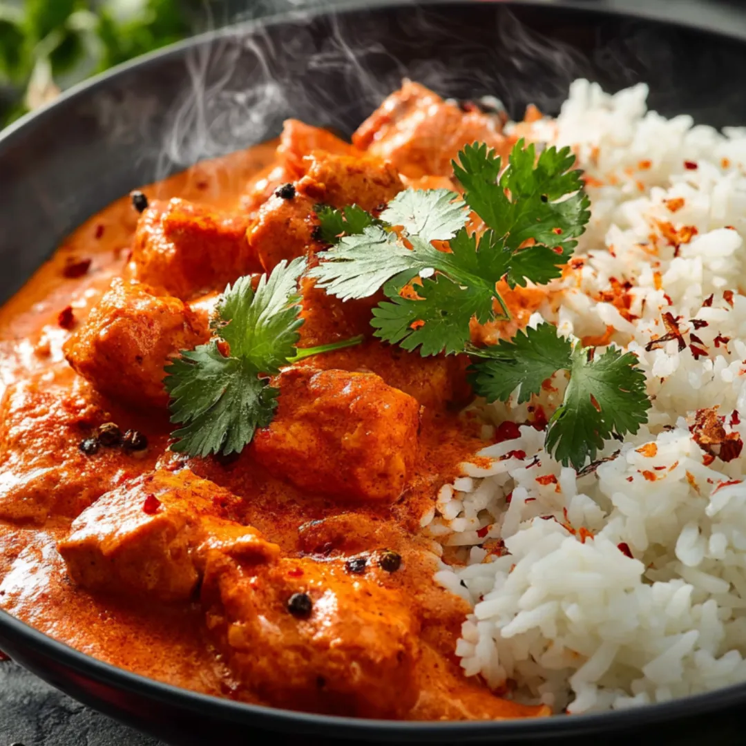 Kurczak tikka masala.