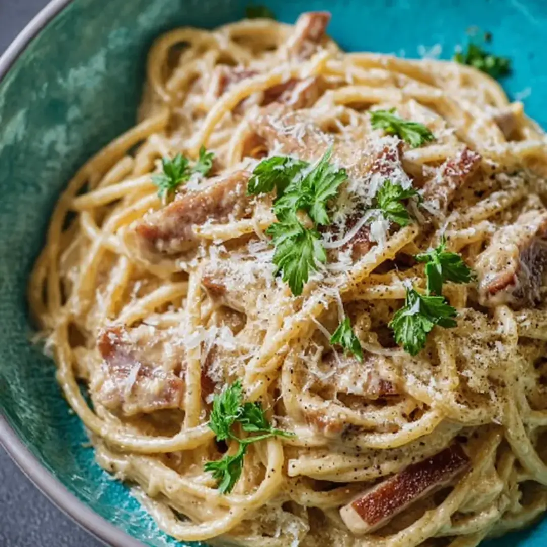 Wegańska Carbonara.