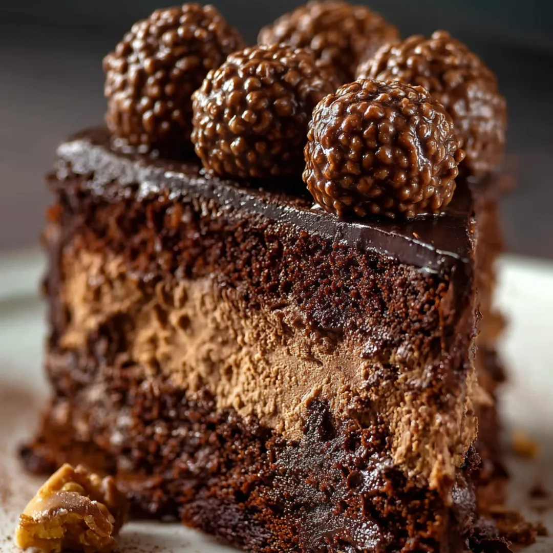 Ciasto Ferrero Rocher.