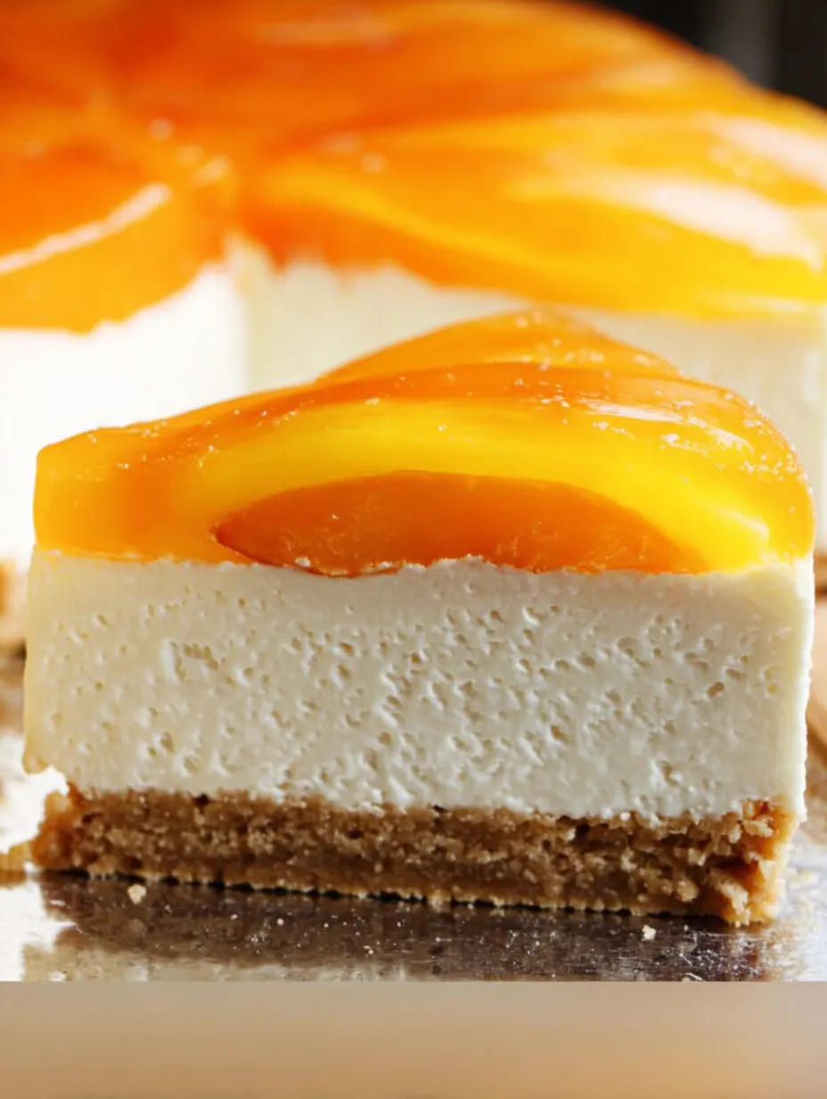 Sernik na zimno z białą czekoladą i brzoskwiniami przepis.