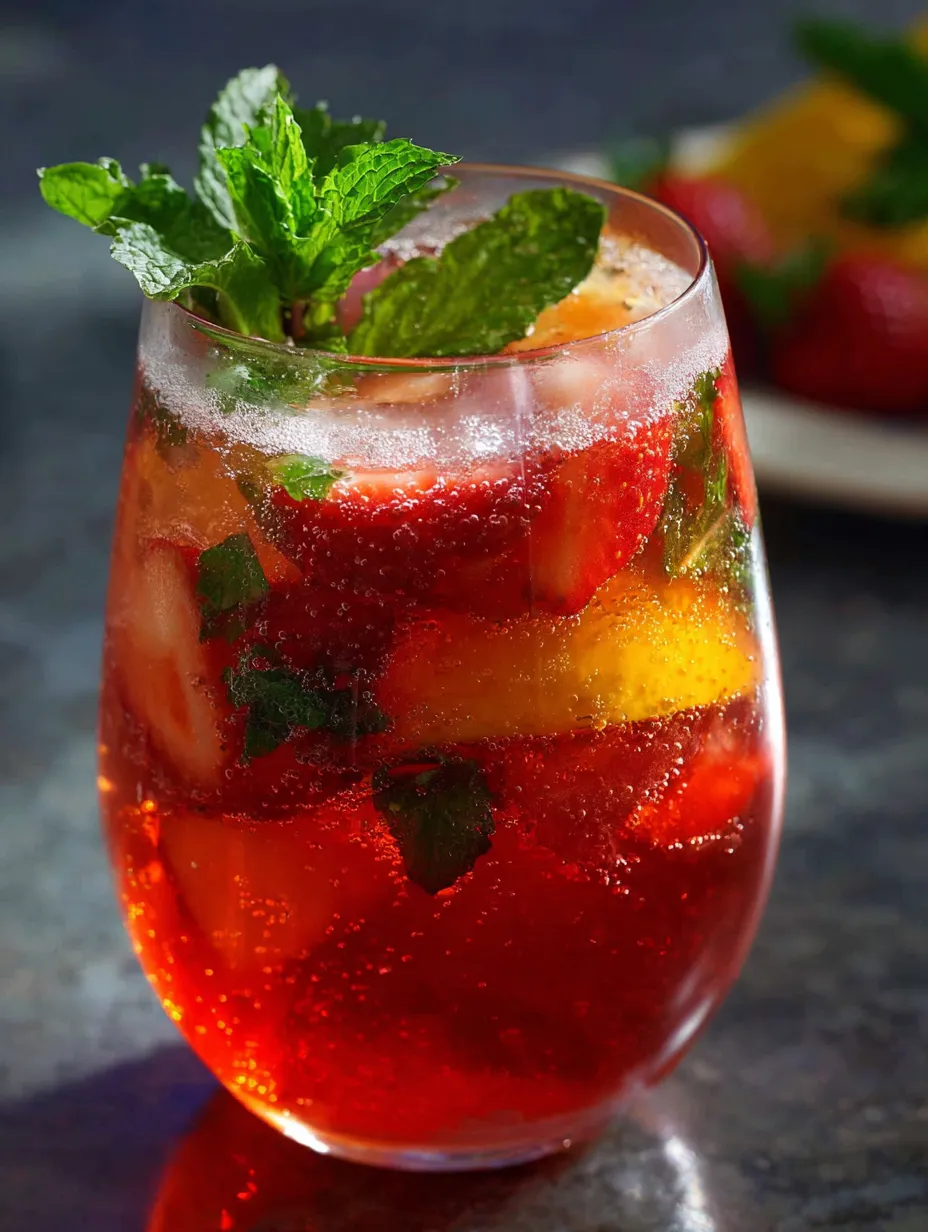 Przepis na Aperol Spritz Truskawkowy.