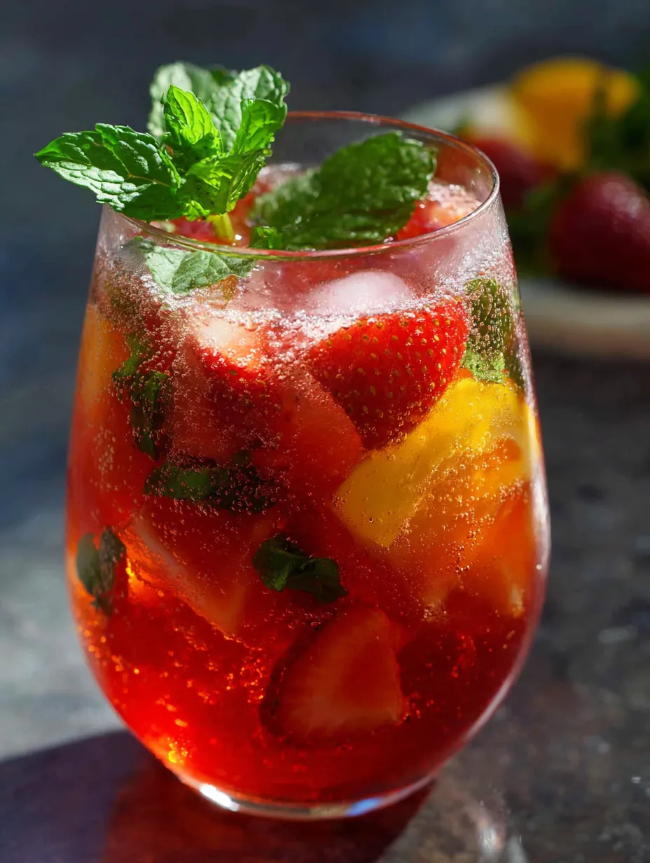 łatwy Aperol Spritz Truskawkowy.