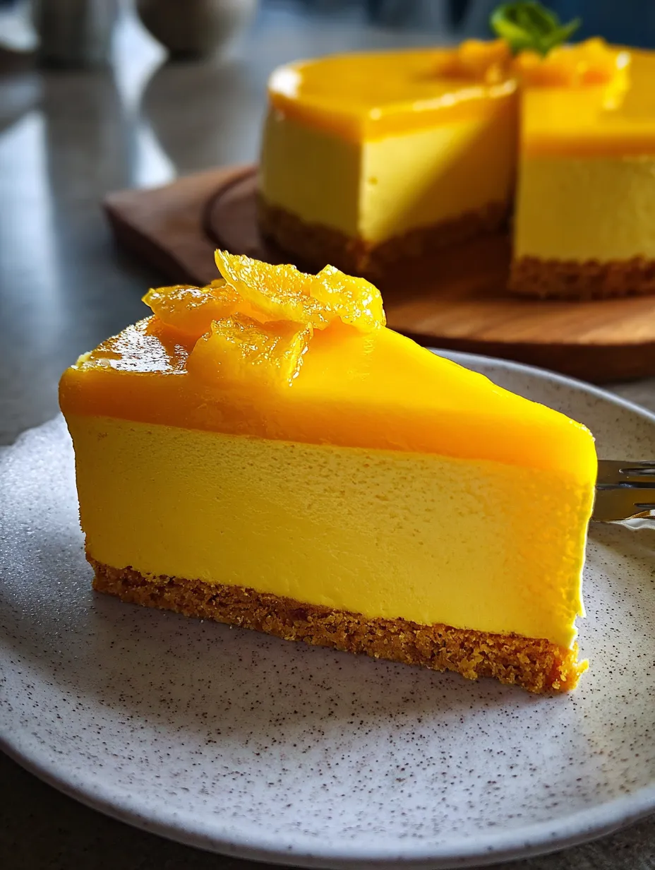 Łatwy sernik mango i zimny mascarpone.