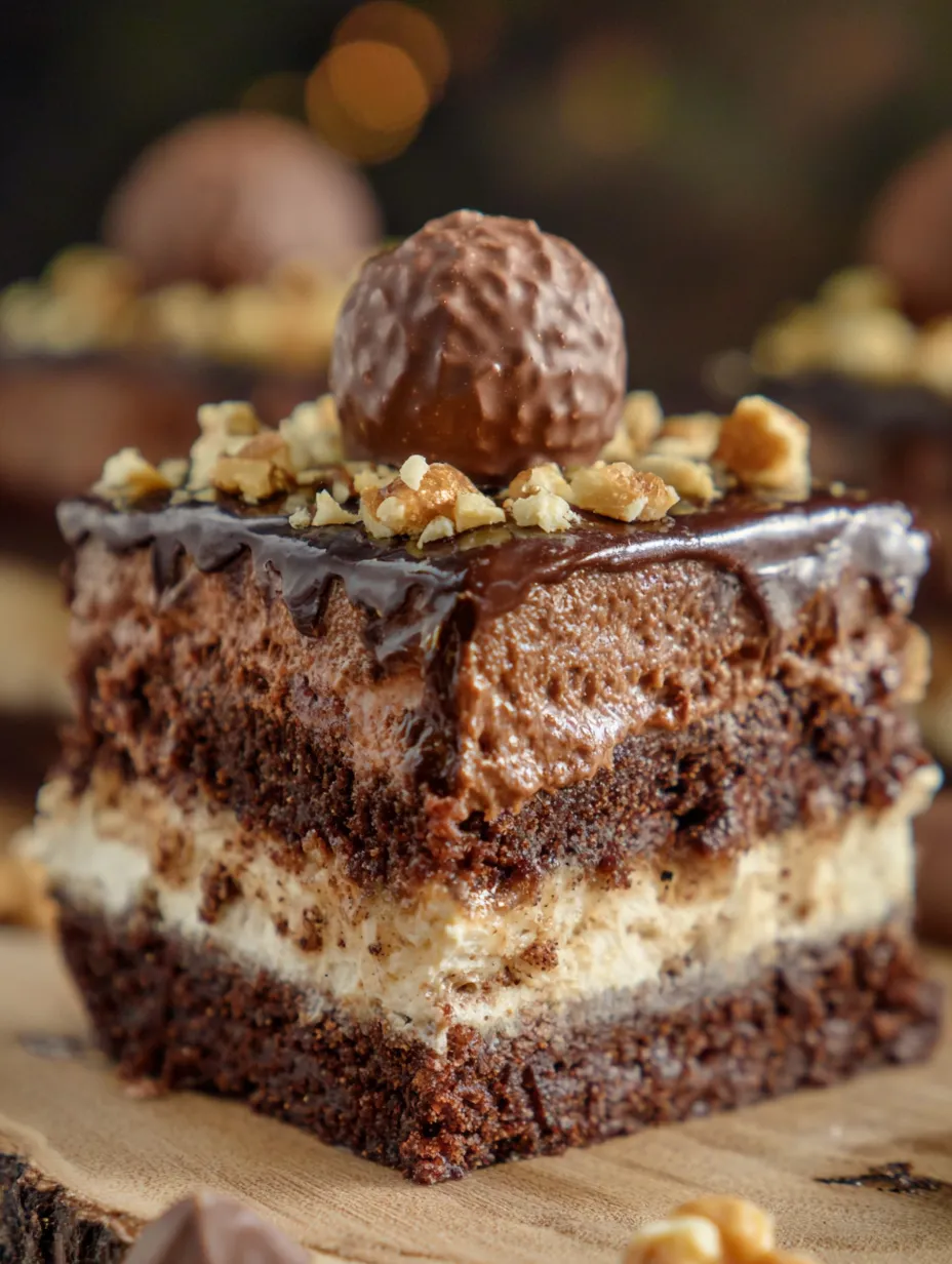 Ciasto Ferrero Rocher bez przepisu na pieczenie.