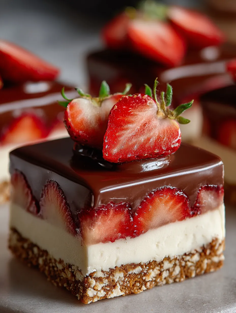 Cake z wyrazami strawberry, chocolate i cinnamon.
