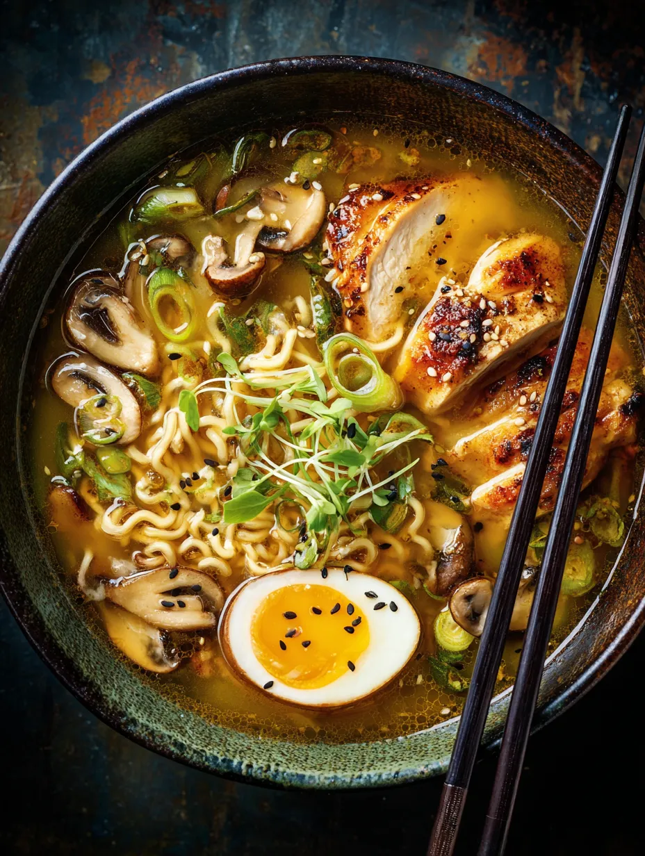 łatwy Chicken Ramen.