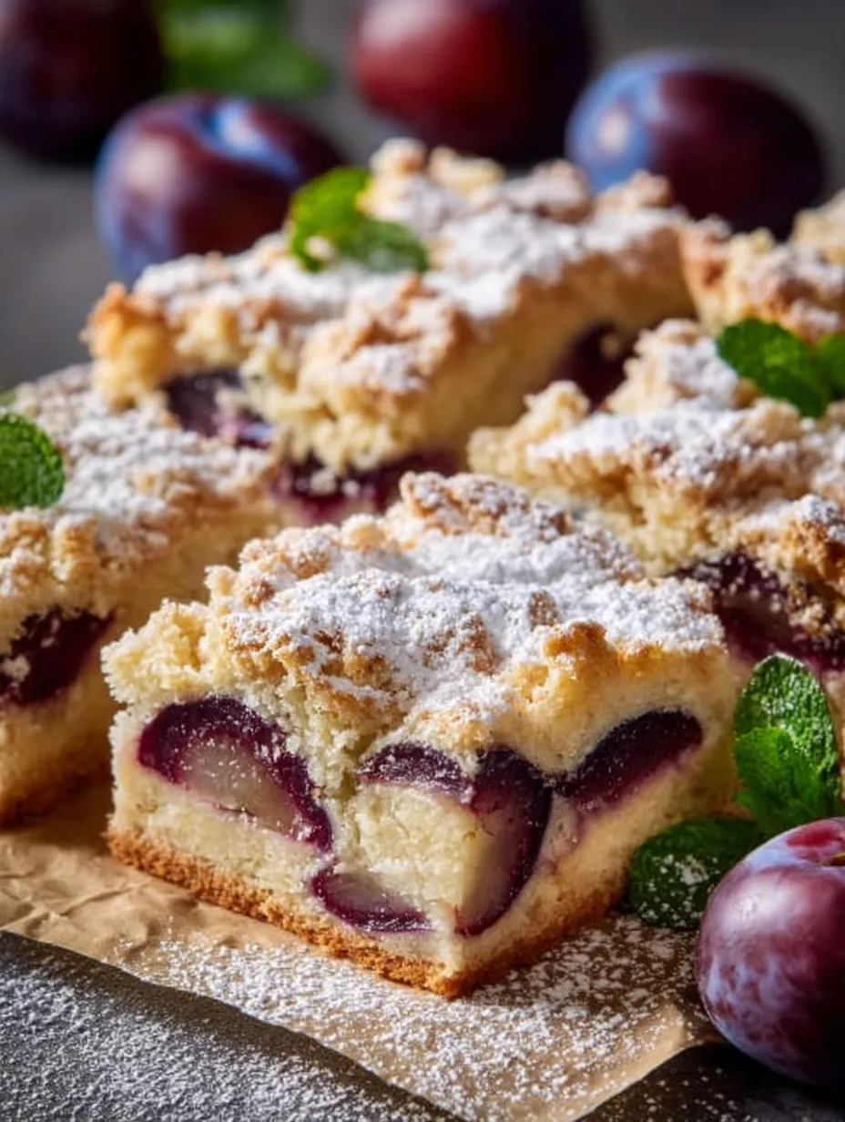 Ciasto ze Śliwkami i Budyniem.