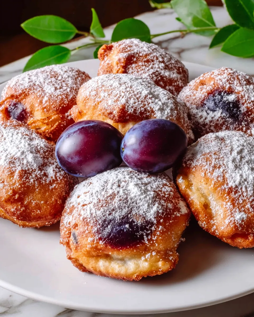 Smaczne Racuchy ze śliwkami