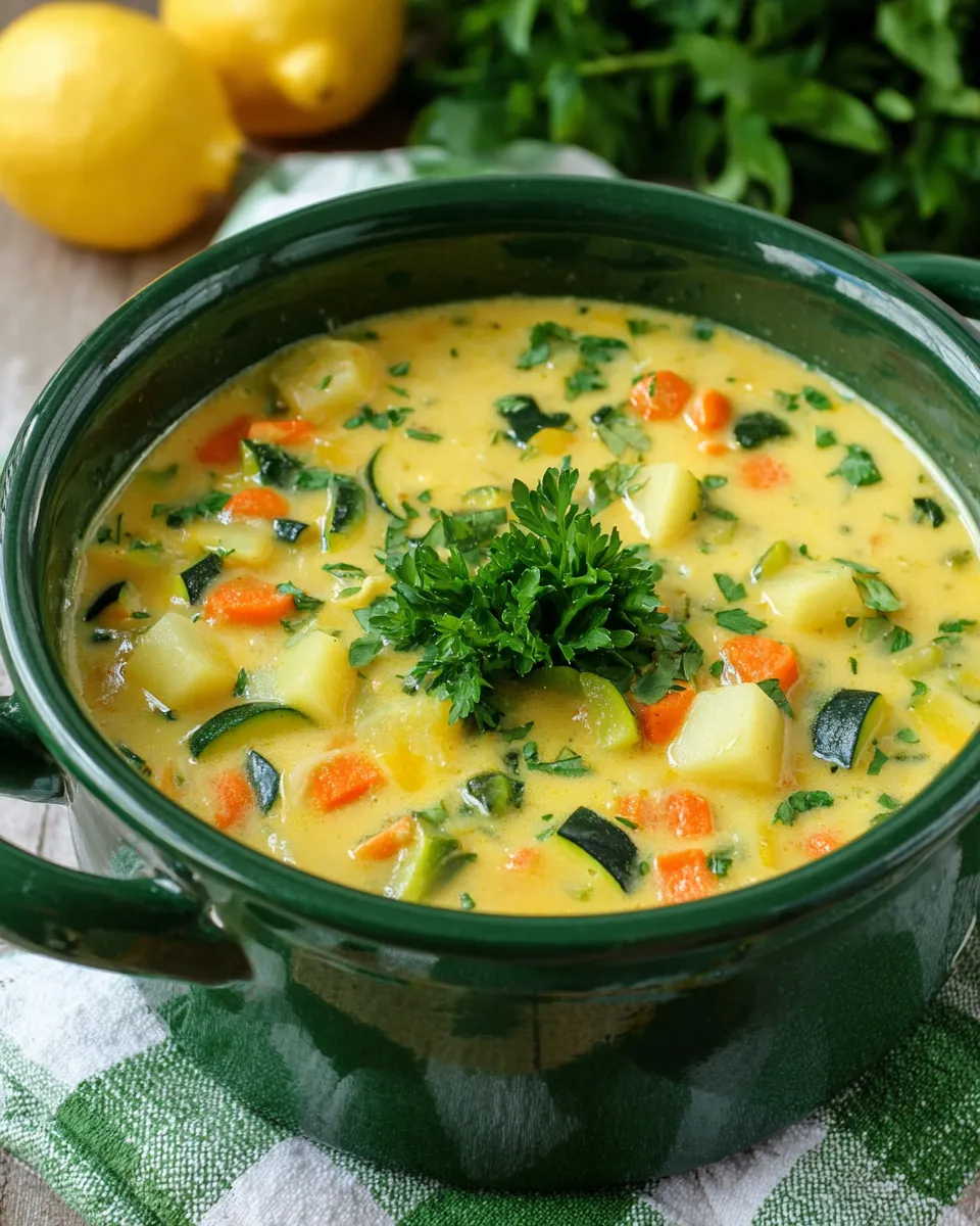 Kremowa zupa cukinia warzywa