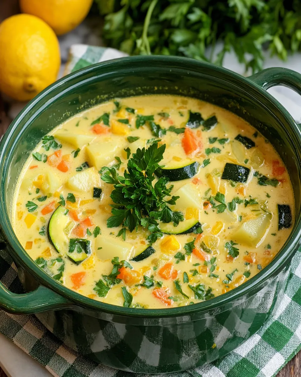 Smaczna, lekka letnia zupa krem z cukinii i warzyw