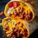 Domowy Chili Cheese Burrito à la Taco Bell.