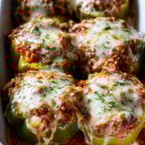 Papryki Faszerowane w Stylu Lasagne.