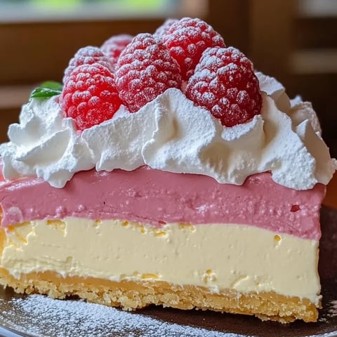 Malinowy tort lodowy.