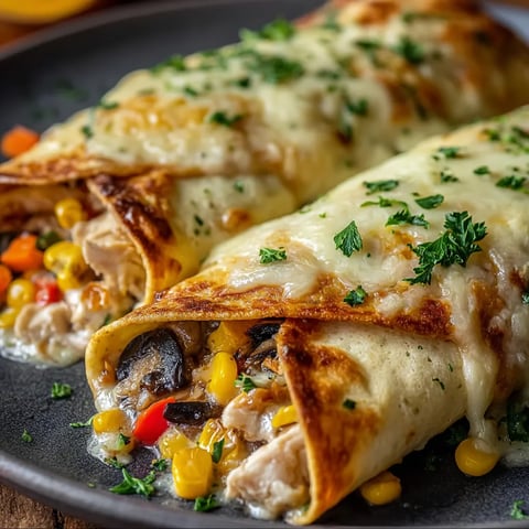 Zapiekane Naleśniki Gyros z Serem.