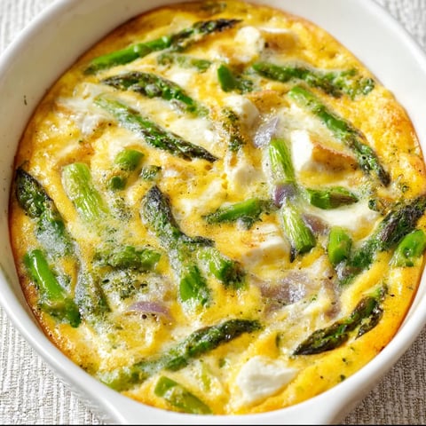 Zapiekany Omlet Ze Szparagami.